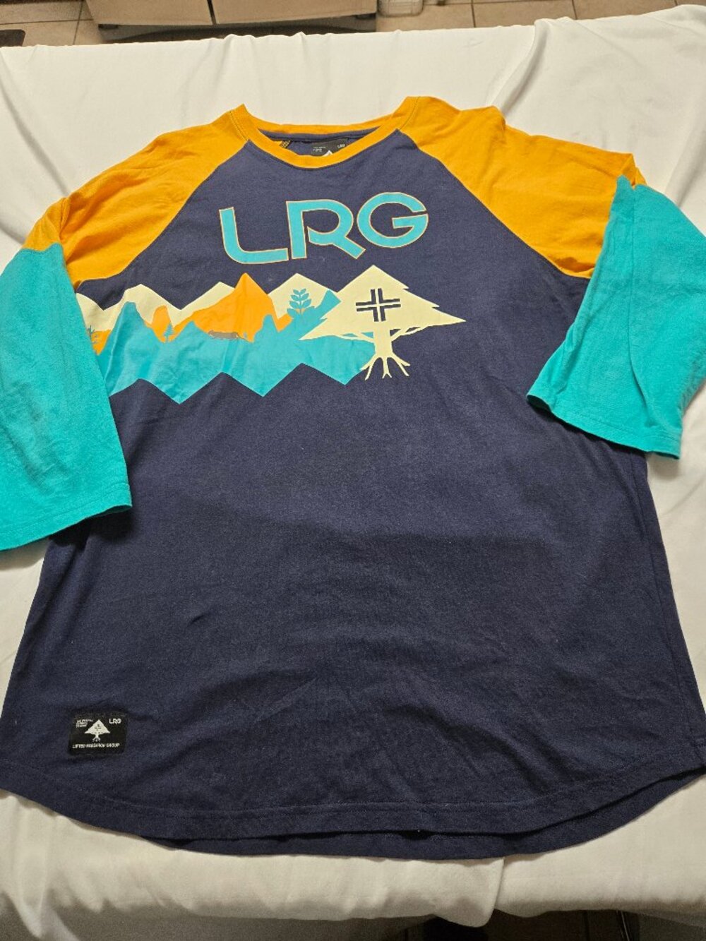 Lifted Research Group 3/4 Sleeve T-shirt (XL)